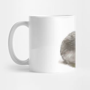 Cute Little Hedgehog and Butterfly Illustration Painting Mug